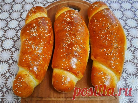 ВЕНСКИЙ хлеб БОЛЬШИЕ РОГАЛИКИ хлеб рецепт Рецепт ТЕСТА выпечка рецепты Готовим с  Любовью