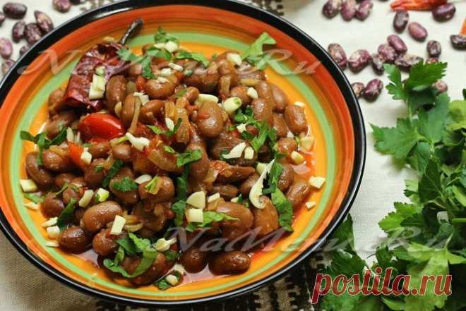 Лобио из красной фасоли, классический рецепт