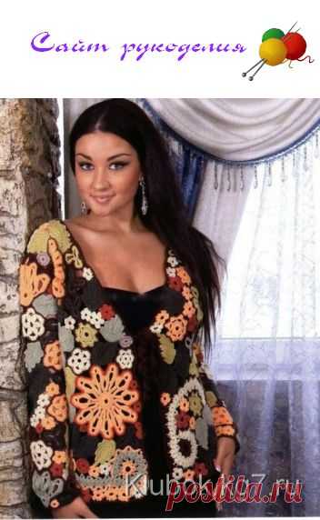 Летний жакет. Ирландское кружево