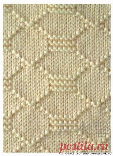 Узоры спицами.