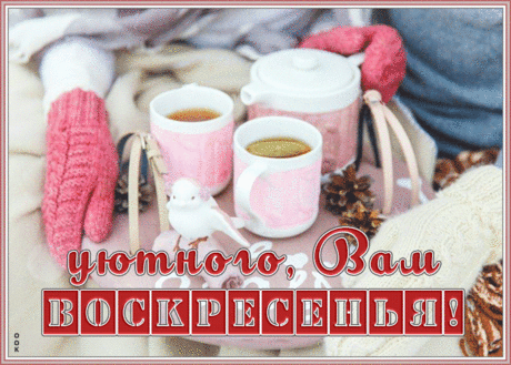 Воскресенье — день хороший,
Беззаботный выходной!
Даже если непогожий,
Всё равно он неплохой.
