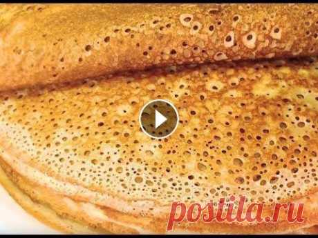 Ажурные блинчики на молоке!| Масленица. Рецепты блинов (блинчиков) Невероятно вкусные блинчики с творогом и шоколадным соусом Блинчики с сырным припеком Пышные оладьи Блинчики на кефире и минеральной воде Вот и наступ...