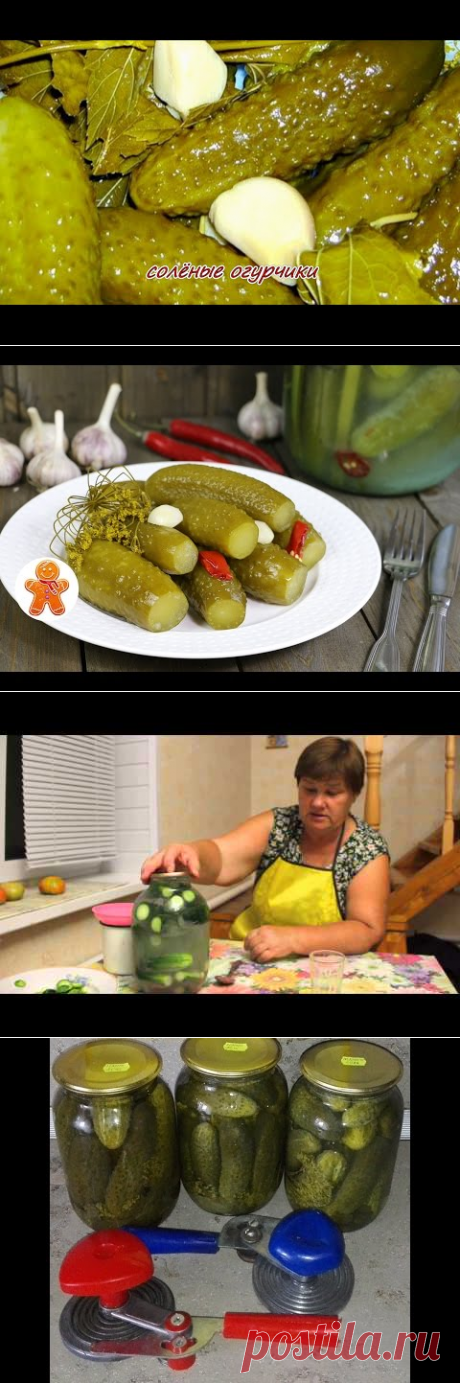 Хрустящие солёные огурчики на зиму. Просто, вкусно, недорого. - YouTube