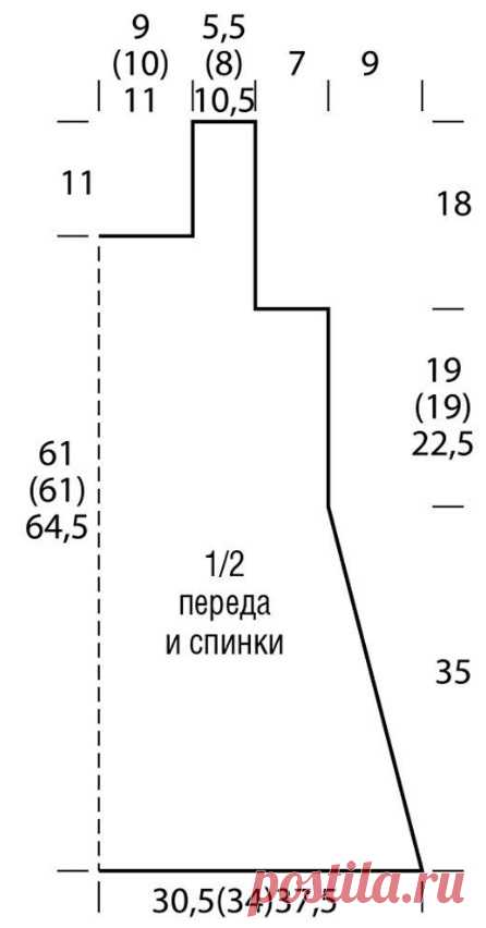Разноцветное платье крючком