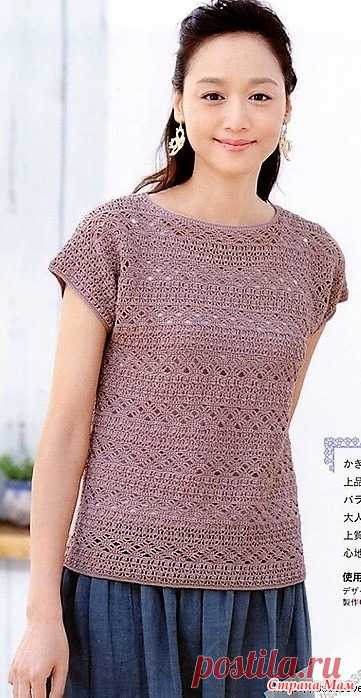 Кофточка красивыми плотными узорами. Крючок. Lady boutique series no.3716 2014