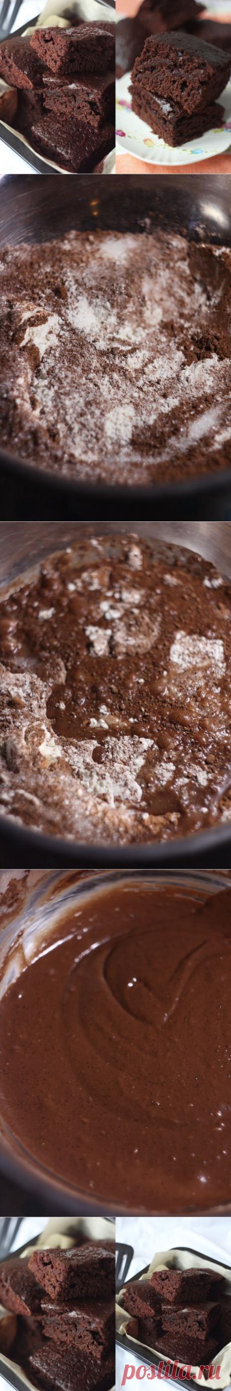 Шоколадно-шоколадный пирог без шоколада.