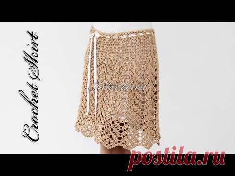Кружевная юбка крючком. Мастер-класс | Женская одежда крючком. Схемы и описание