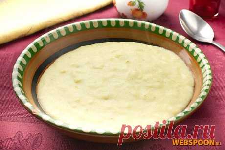 КУКУРУЗНАЯ КАША С СЫРОМ .