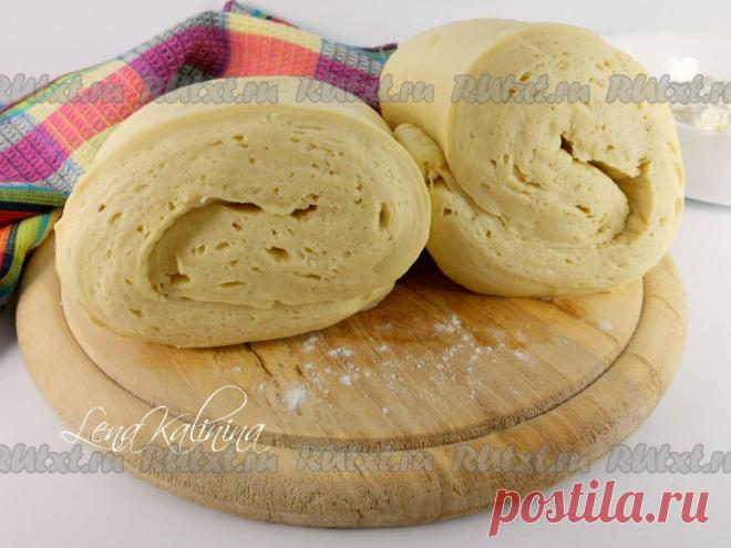 Быстрое слоеное дрожжевое тесто - рецепт с фото