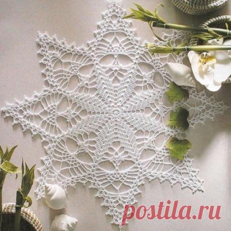 Салфетка крючком