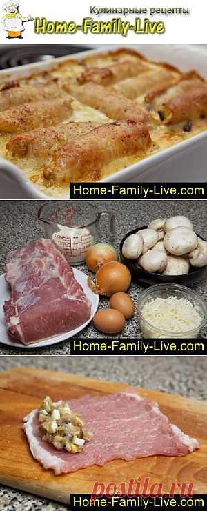 Крученики - пошаговый фоторецепт - мясные рулеты с начинкой | Кулинарные рецепты
