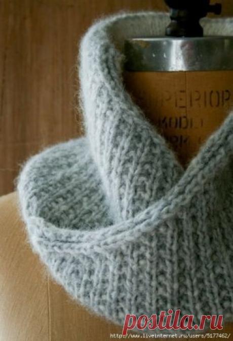 Шарф-воротник петлей мёбиуса — Сделай сам, идеи для творчества - DIY Ideas