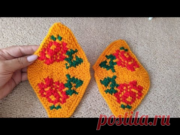 Красивая красная роза для верха тапочка