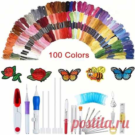 набор для начинающих вышивки 138 шт. с волшебной ручкой - Temu Moldova