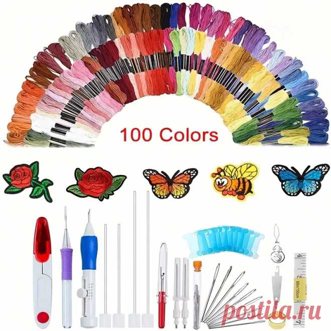 набор для начинающих вышивки 138 шт. с волшебной ручкой - Temu Moldova