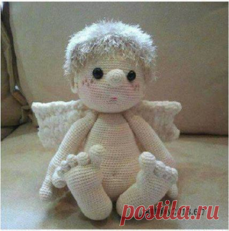 #амигуруми #схема #описание #кукла #ангел