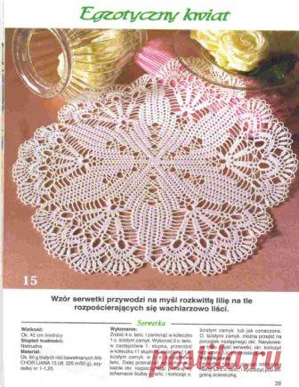 Красивые салфетки крючком