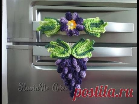 Enfeite de Uva para puxador de geladeira