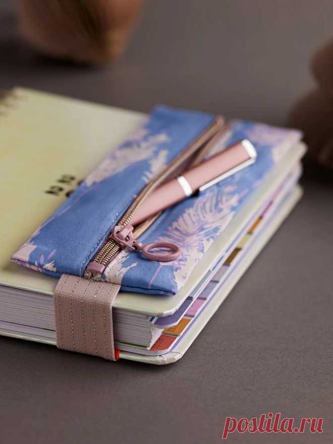Два в одном: как сшить необычный футляр-закладку для ежедневника — Мастер-классы на BurdaStyle.ru