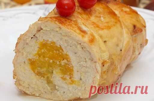 Рулетики из курицы с начинкой из тыквы - Home-Cook.Net
