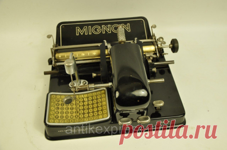 Старинная печатная машинка MIGNON 3