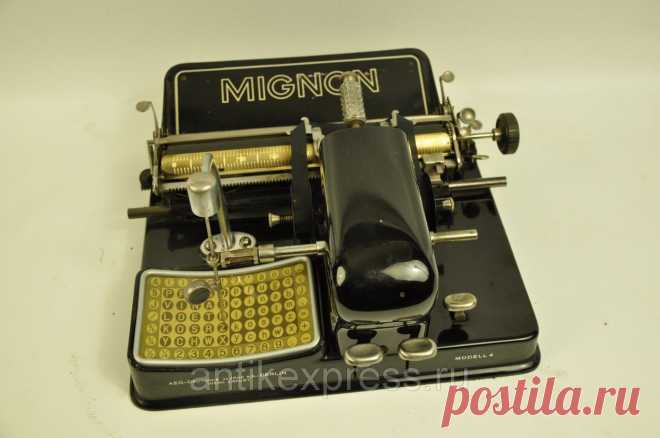 Старинная печатная машинка MIGNON 3