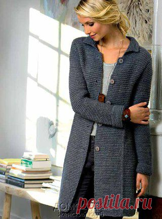 ВЯЗАНОЕ ПАЛЬТО СПИЦАМИ.