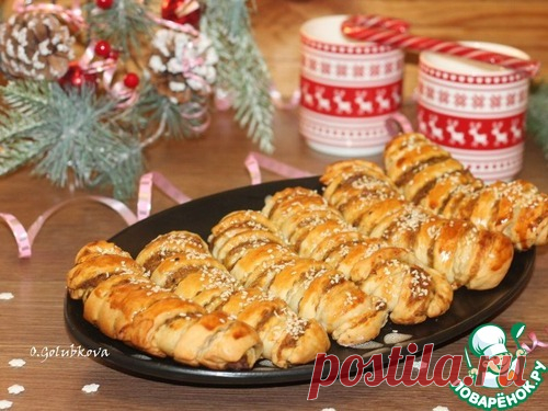 Закусочные пироги с баклажанной икрой – кулинарный рецепт
