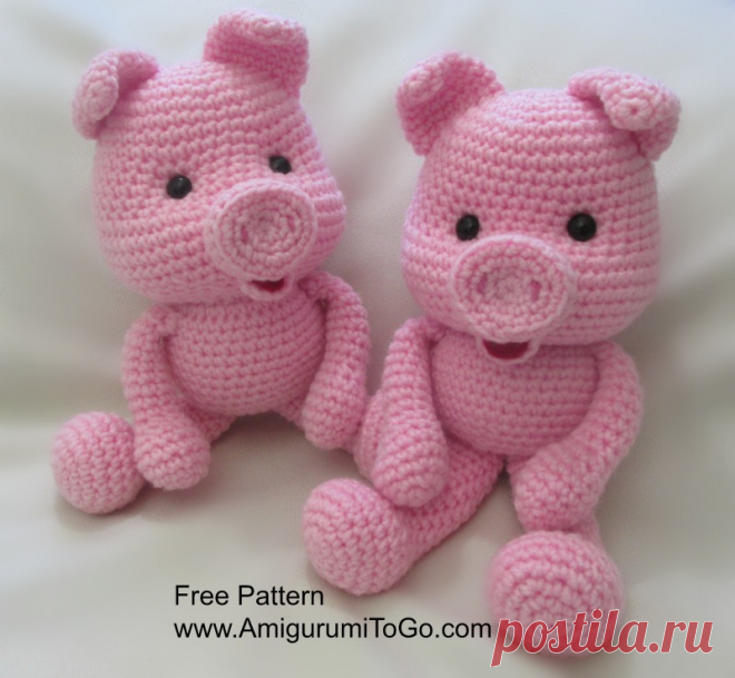 Crochet Along Pig ~ Amigurumi To Go