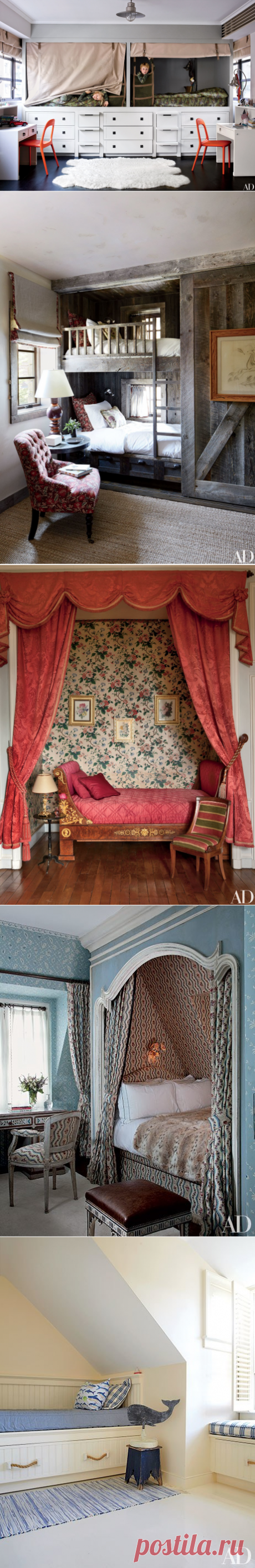 Cozy Beds in Wall Nooks for Small Bedrooms Photos | Architectural Digest