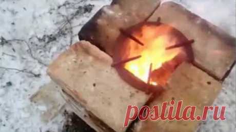Как сделать печь-ракету из 21кирпича своими руками - Яндекс.Видео