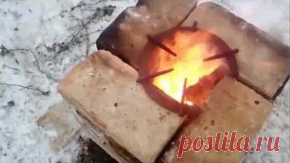 Как сделать печь-ракету из 21кирпича своими руками - Яндекс.Видео