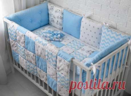 Сколько ткани нужно на бортики в кроватку?