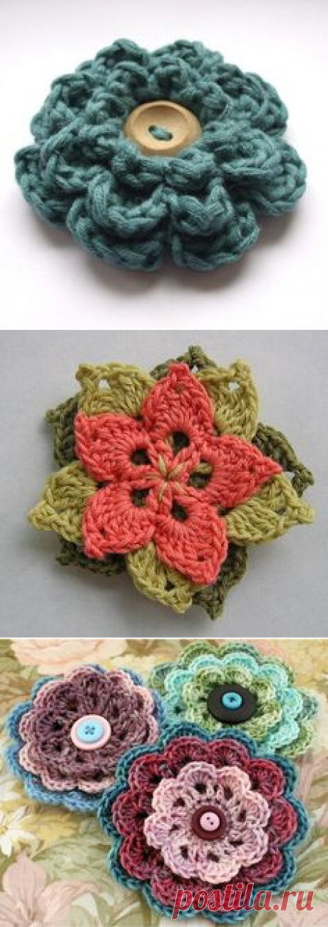 (83) Beautiful Crochet Flower Tutorial from: Olav World