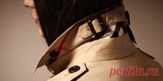 Обработка воротника на стойке по мотивам тренча Burberry — Мастер-классы на BurdaStyle.ru