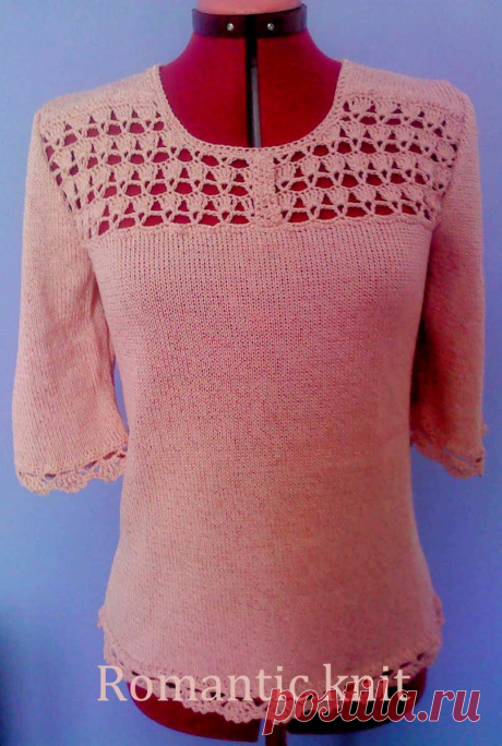 Romantic knit: Блузка Summer