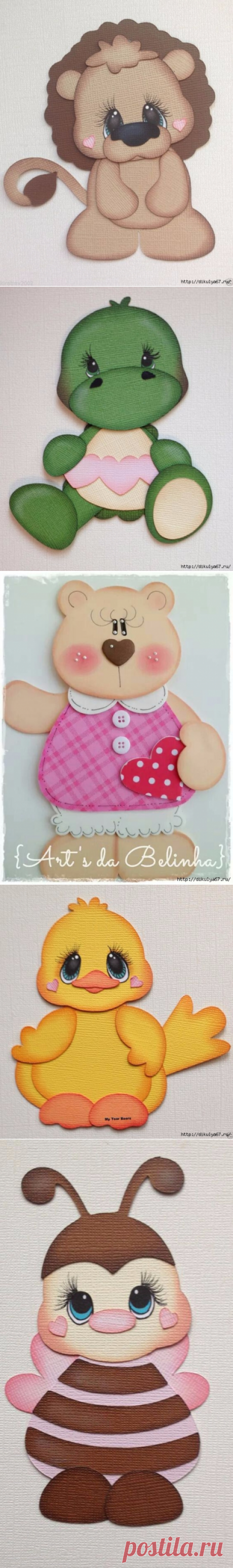 Детская бумажная аппликация