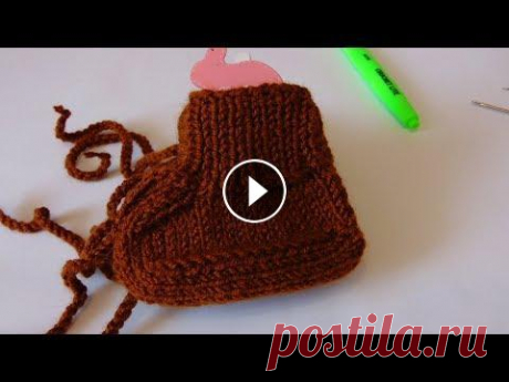 МК Пинетки спицами к комбинезону Мишка. Мой ИГ https://www.instagram.com/alena.knit/ Мой 2-й профиль в ИГ https://www.instagram.com/alena_knitwear/ МК по комбинезону Часть 1 https://youtu.be...
