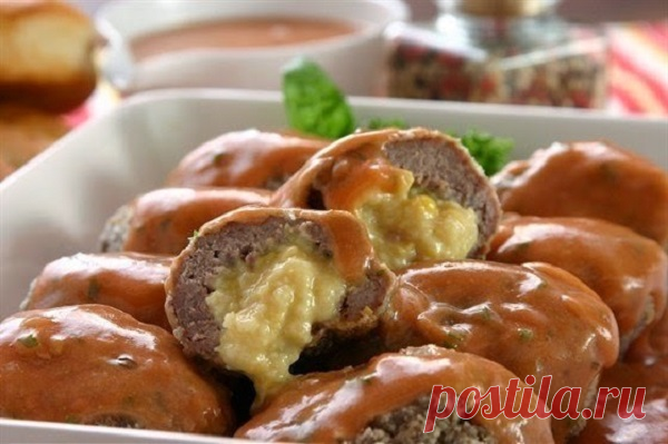 Мясные тефтели с сыром. Такой вариант нравится всем