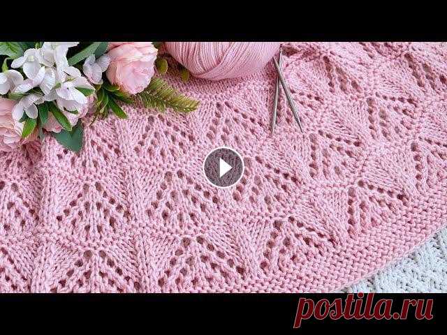 Шикарный узор спицами! ???? для кардиганов, свитеров, джемперов, снудов, шапок! Оригинальный необычный узор ! Очень простой узор спицами! Knitting pat...