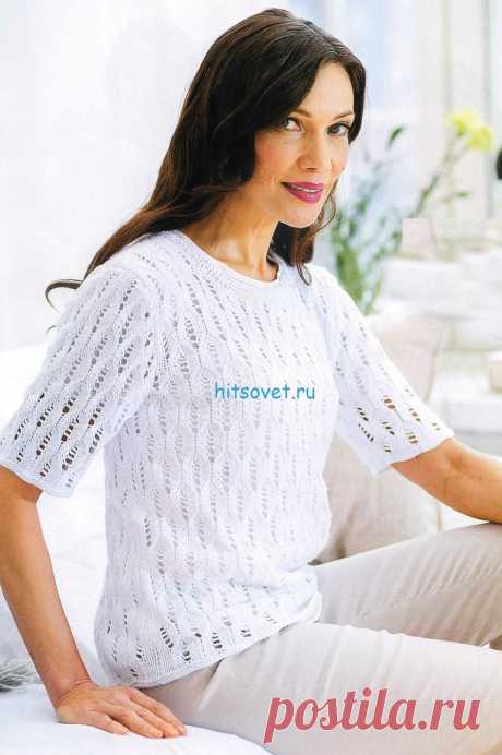 КОФТОЧКА СПИЦАМИ С АЖУРНЫМ УЗОРОМ для размеров XS (S) M (L) XL. Размеры по обхвату груди 74 (82) 90 (98) 106 см, длина – 54 (56) 58 (60) 62 см, внутренняя длина рукава -13 (14) 14 (15) 15 см.
Пряжа Novita Puuvilla – bambu (52% хлопок, 48% бамбук, 108 м/50 г) – 300 (350) 400 (450) 500 г белого цвета (011), спицы № 3,5-4, круг. спицы № 3 длиной 40 см
НЕСООТВЕТСТВИЕ в размерах евро и российских, это видно по выкройке