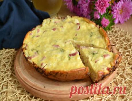 Заливной пирог с капустой в мультиварке, рецепт