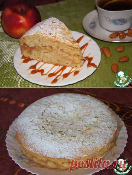 Французский миндально-яблочный пирог.