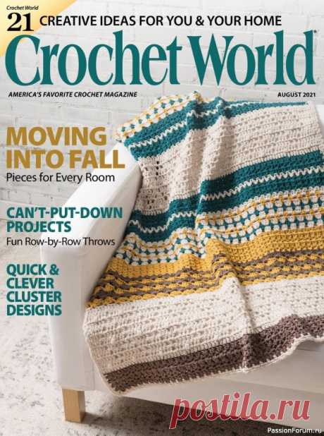Журнал "Crochet World". August 2021 | Вязаные крючком аксессуары
