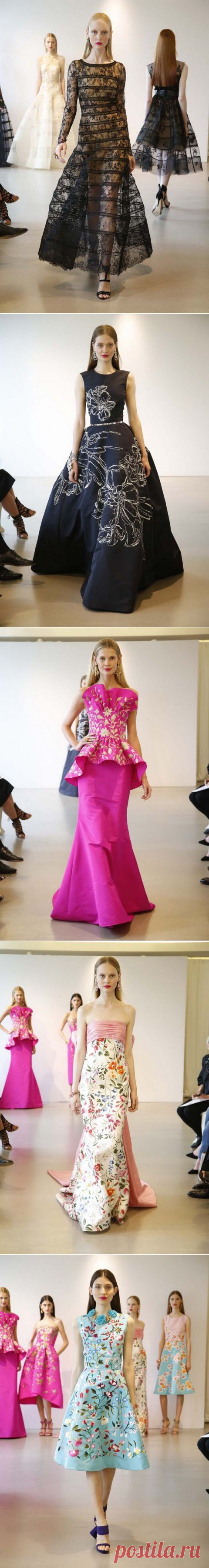 (+1) тема - Платья из коллекции Oscar de la Renta Resort 2015 | КРАСОТА