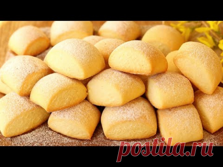МОЛОЧНЫЕ ПОДУШЕЧКИ БЫСТРОЕ Печенье Готовится МГНОВЕННО, пока заваривается ЧАЙ. ПЕЧЕНЬЕ. Выпечка