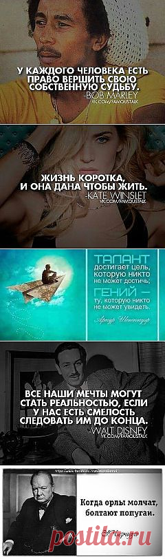 УМНЫЕ МЫСЛИ ВЕЛИКИХ ЛЮДЕЙ...