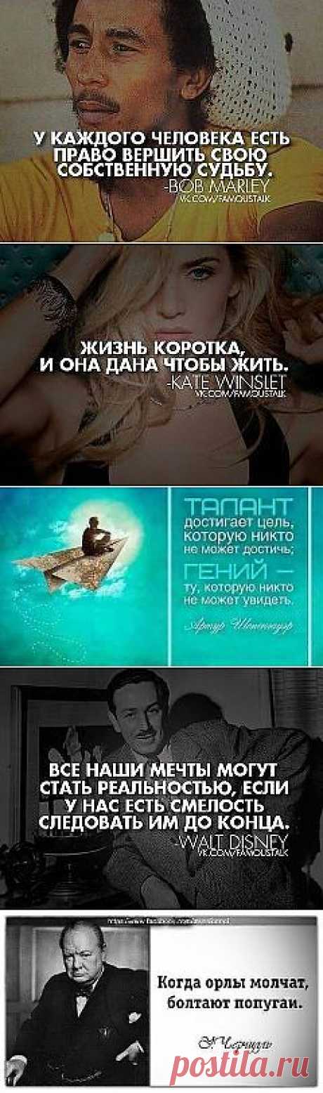 УМНЫЕ МЫСЛИ ВЕЛИКИХ ЛЮДЕЙ...