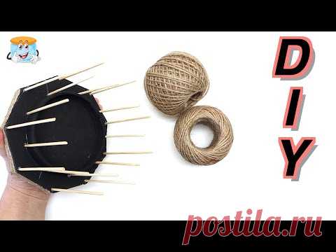 ТАКОЙ КРАСОТЫ ИЗ ДЖУТА ВЫ ТОЧНО НЕ ВИДЕЛИ! пасхальная корзина пасхальный сувенир декор из джута - YouTube