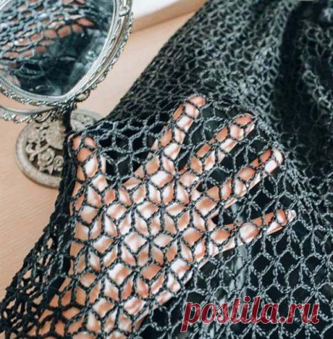 120 ажурных узоров крючком со схемами, видео-уроками и примерами вязания